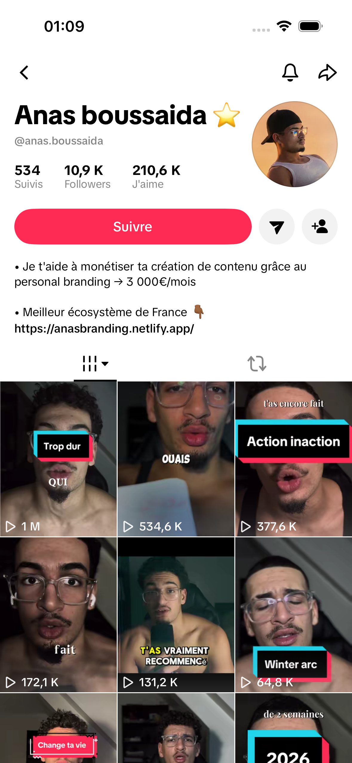 Anas Boussaida — profil TikTok