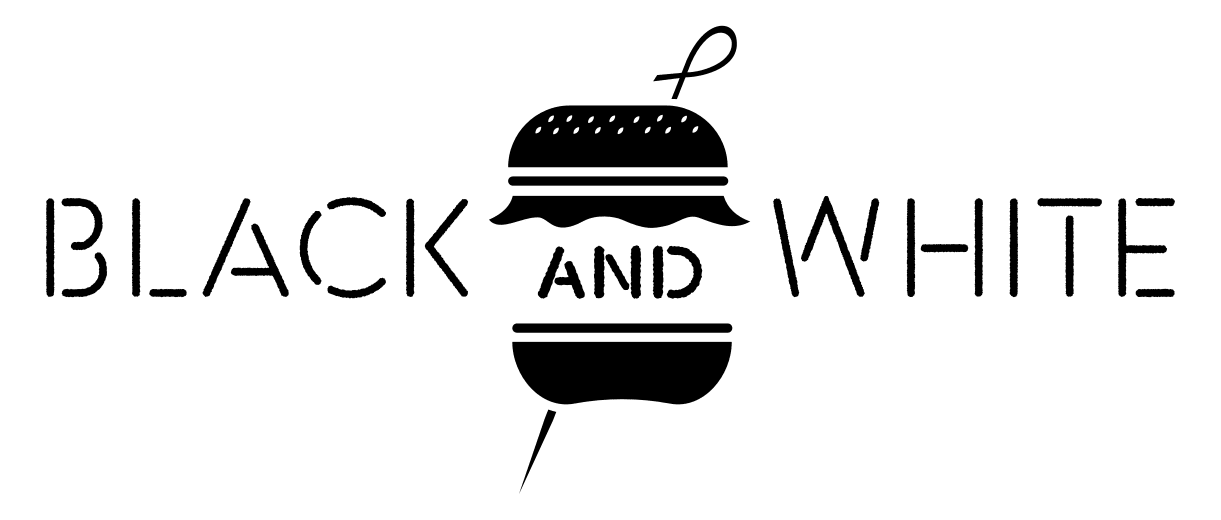 Logo Black and White Burger